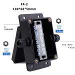 Black Outdoor Waterproof Cable Connector Junction Box With Terminals Electrical