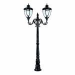 Two Arms Antique Cast Iron Light Pole Sand Casting Victorian Lamp Post