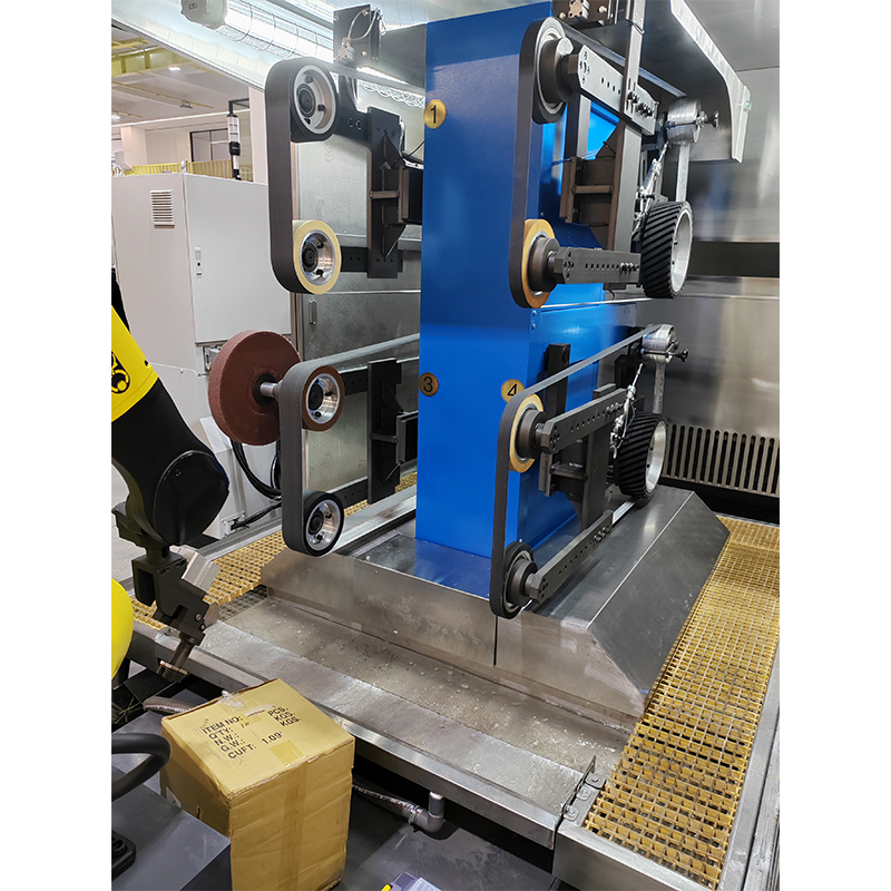 Robotic Polishing Machine Automatic Water Cooling Metal Grinding Buffing Cell Spark Free Operation