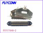 50 Pin TYCO AMP IDC Male Plug 25 Pairs Connector With Metal Cover Black