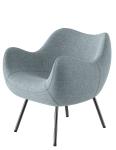 Upholstered Version Fiberglass Arm Chair RM58 Soft Abrasion Resistance