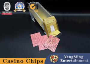 China Gold 8 Deck Dealer Shoe Texas Poker Baccarat Custom Packaging on sale