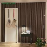Coating Finish Wood Slat Panel for High Density Acoustic Polyester Modern Design