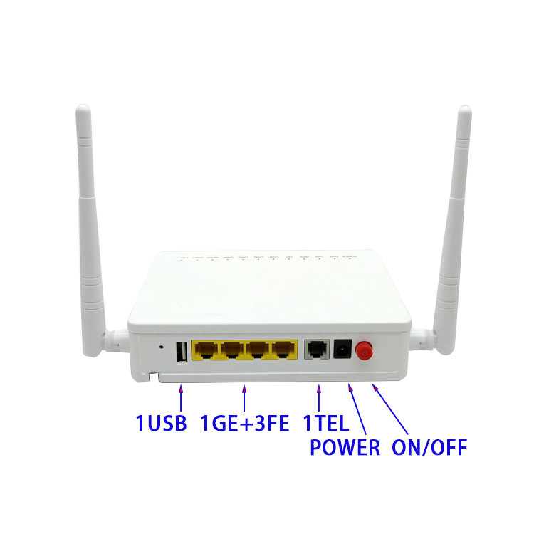 F663Nv3a FTTH Modem Router 1GE 3FE 1TEL WIFI F663 External Antenna GPON ONU ONT