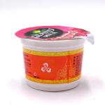 280ml pp cup seal with foil lid can package beverage and yogurt have white and