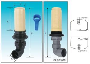 Wholesale Thread top &amp; bottom mount diffuser for side mount Riser pipe 4&quot; from china suppliers