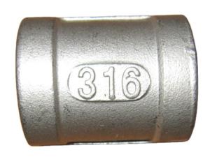 Wholesale 150lbs 1/2&quot; 1/4&quot; Bsp Stainless Steel Pipe Fittings Female Threaded Equal Coupling Socket Banded from china suppliers