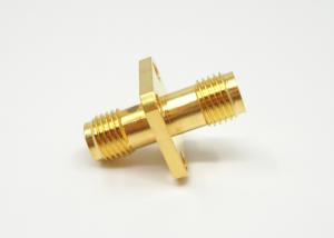 China RF Straight SMA Female to Female 18GHz Flange Mount Adapter on sale