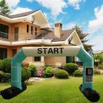 Modern Publicity inflatable arch with customized logo for sports events