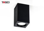 Black GU10 Cylindrical Square Surface Mounted Downlight 70x70xH115mm