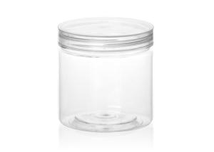 Wholesale Transparent Clear Plastic Cylinder Containers Food Canned with Screwing Cap from china suppliers