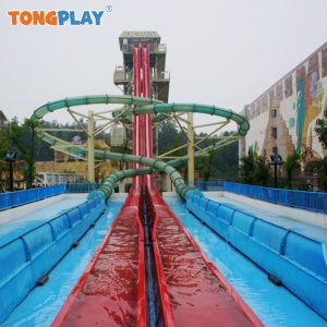 Wholesale Commercial Water Park Equipment Fiberglass Swimming Pool High-Speed Competition Slide Water House from china suppliers