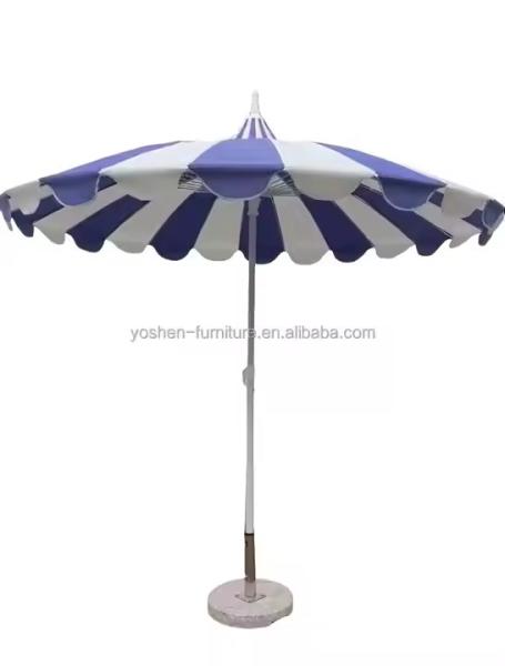 8.5 ft durable stainless steel pole white umbrella pagoda light weight pagoda