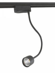Wholesale 8W COB track light commercial spotlight hose showcase light black white silver hose led track light from china suppliers