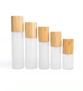 Wholesale 30ml 50ml 60ml Frosted Glass Mist Spray Bottle With Bamboo Cap 30ml-D37*H103 from china suppliers