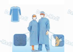 Wholesale Barrier Disposable Surgical Gown , SMS Surgery Gown Alcohol Resistant With Towels from china suppliers