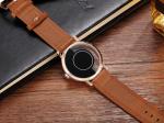 Special Design Casual Quartz Watch Semi Transparent Dial For Men