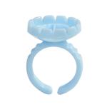 Disposable Eyelash Grafting Glue Ring Tattoo Ink Cup With Division Pink Blue