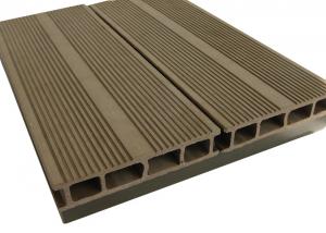 Wholesale Walnut Color WPC Composite Decking / Recyclable Walkways Deck For Garden from china suppliers