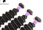 Deep Wave Unprocessed Brazilian Human Hair Weft Full End Without Split