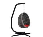 Stable and Durable Hammock Chair Stand with 260KGS Weight Capacity Black Iron