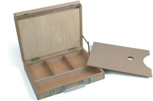 Wholesale Beech / Elm / Pine Sturdy Art Storage Containers With Plywood Palette from china suppliers