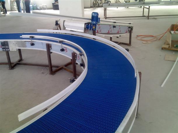 Turning Series Flat Curved Belt Conveyor Machine Convyor System