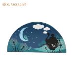 CMYK Color Custom Logo Embossed Box Shoulder Paper Rigid Gift Box Packaging for