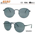 2018 hot sale style round sunglasses with metal frame ,suitable for men and