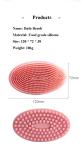 Household Silicone Shower Brush Double Sided Rubber Silicone Cleaning Tools for