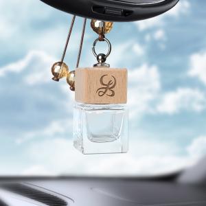 Wholesale Refillable Aromatherapy Car Air Freshener Diffuser , Clear Glass Essential Oil Diffuser from china suppliers