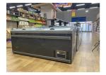 Automatic Defrost Chest Deep Fridge Curve Glass Sliding Door Island Freezer
