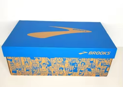 Spot Corrugated Cardboard Shoes Packaging Box for Brooks Blue
