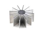 Black Anodized Extruded Heat Sink Profiles Brushed Surface Heat Sink 6061