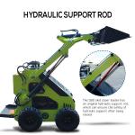 Multi-Function Mini Diesel Skid Steer Loader 1552x1050x1080mm Bucket capacity