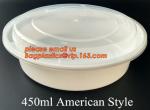 white disposable plastic salad bowl,PLA 16oz 500ml plastic - disposable salad