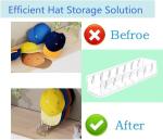 Easy Installation Acrylic Rack Shelves For Baseball , Caps Hat Holder Organizer