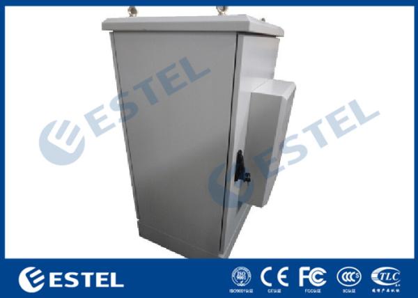Double Wall Air Conditioning Outdoor Telecom Cabinet Galvanized Steel Front