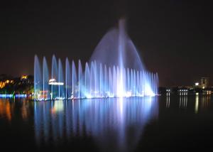 Wholesale Outdoor Playing Musical Water Fountain With Led Underwater Lights PC Controlled from china suppliers