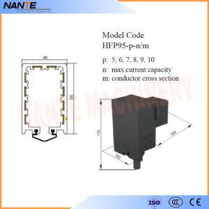 Wholesale Plastic End Feeding For HFP95 Series Enclosed Conductor Rail Poles 5,6,7,8,9,10 Max. Voltage 660V from china suppliers