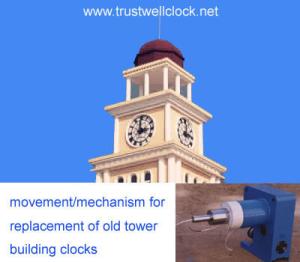Wholesale replacement movement/mechanism for old tower church building clocks from china suppliers