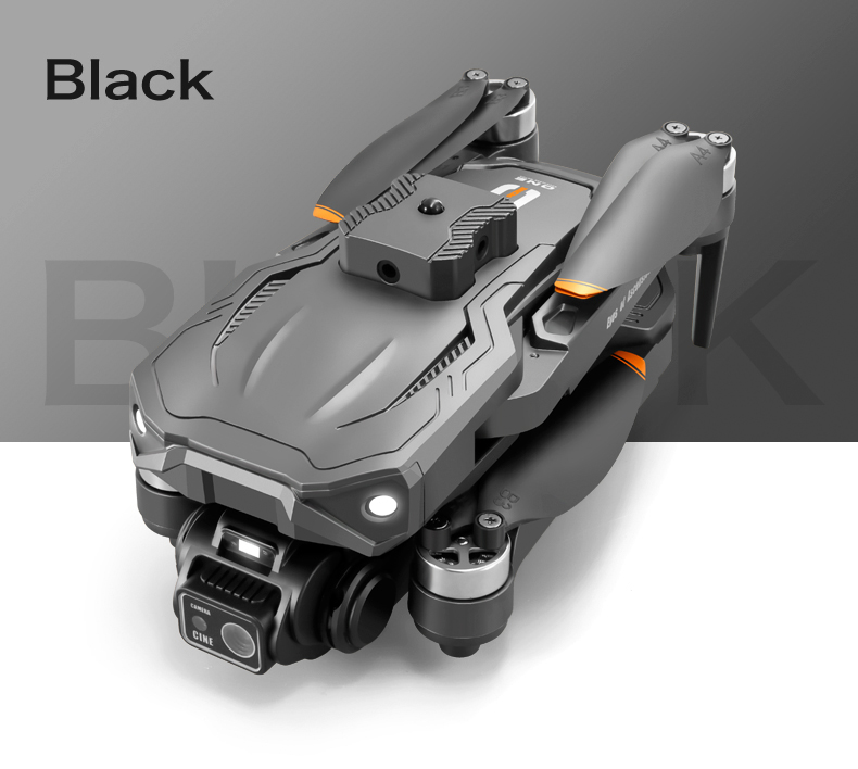 15 Minutes Maximum Flight Time Orange Quadcopter with Brushless Optical Technology and Adjustable Obstacle Avoidance