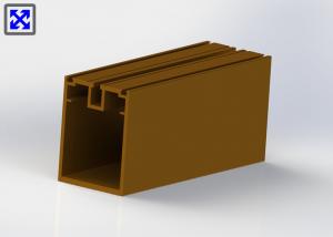 Wholesale Ocher Color Painted Structural Curtain Wall Systems , Alu Curtain Wall Profiles 6063 Alloy from china suppliers