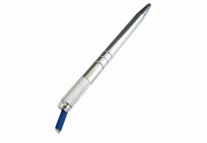 Wholesale Single Side Metal Manual Pen For Eyebrow Tattoo And Outlining,Silver Manual Pen For Permanent Makeup from china suppliers