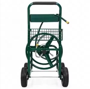 Wholesale Green Garden Water Hose Reel Cart Anticorrosive For Outdoor Tool Storage from china suppliers