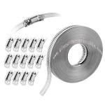 Stainless Steel Worm Gear Clamps for Various Types Pneumatic Exhaust Hoses