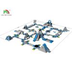 Commercial Inflatable Park Slide With Frame Pool Inflatable Land Water Park For