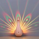 Novelty gifts product Peacock projection lamp, funny kids toys plastic toy