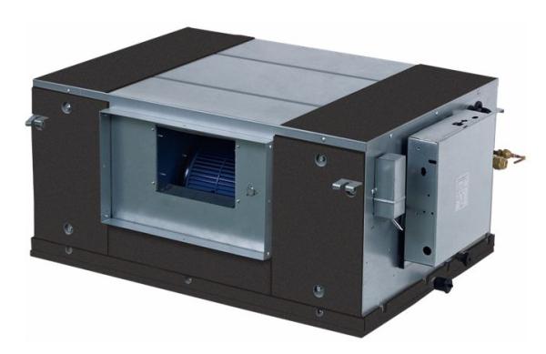 800 - 2200 CFM FCU Fan Coil Unit Ducted Type Chilled Water Wall Mounted Fan Coil