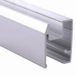 PVDF Painted Black Aluminum Window Extrusion Profiles , Bathroom Aluminum